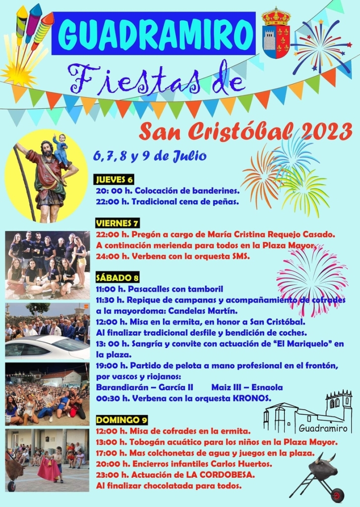 Fiestas en honor a San Cristóbal 2023 Guadramiro